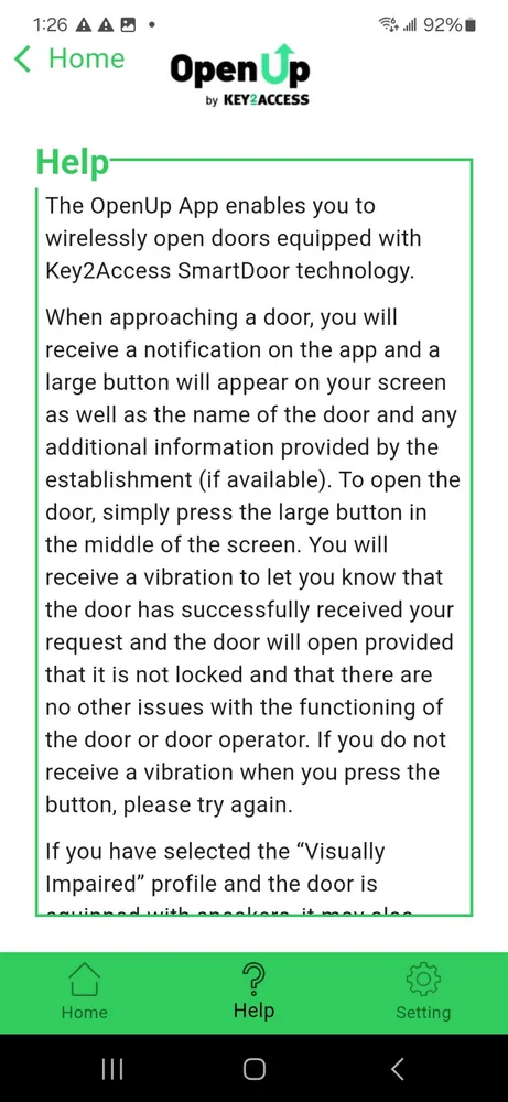 OpenUp by Key2Access screen 4
