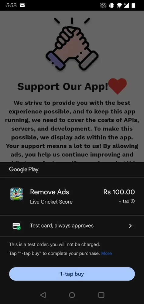 Snapish Live Cricket screenshot